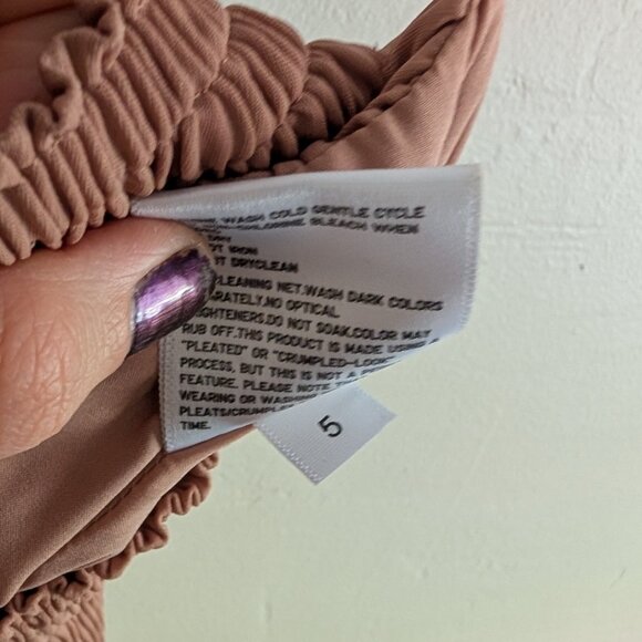 Uniqlo Dusty Rose Gathered Long Skirt - Picture 4 of 4